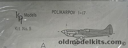 KPI Models 1/72 Polikarpov I-17, 5  plastic model kit